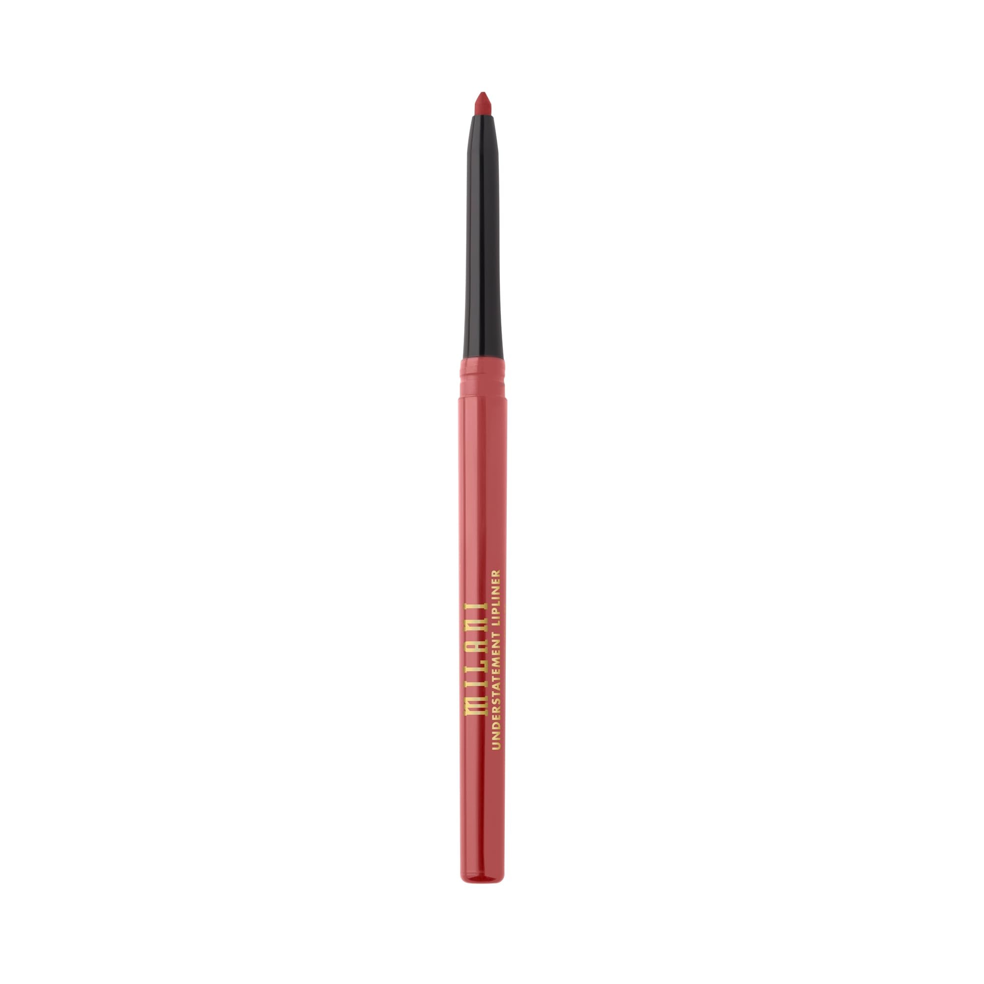 Milani Understatement Lipliner swatches indiquant texture lisse et couleur riche