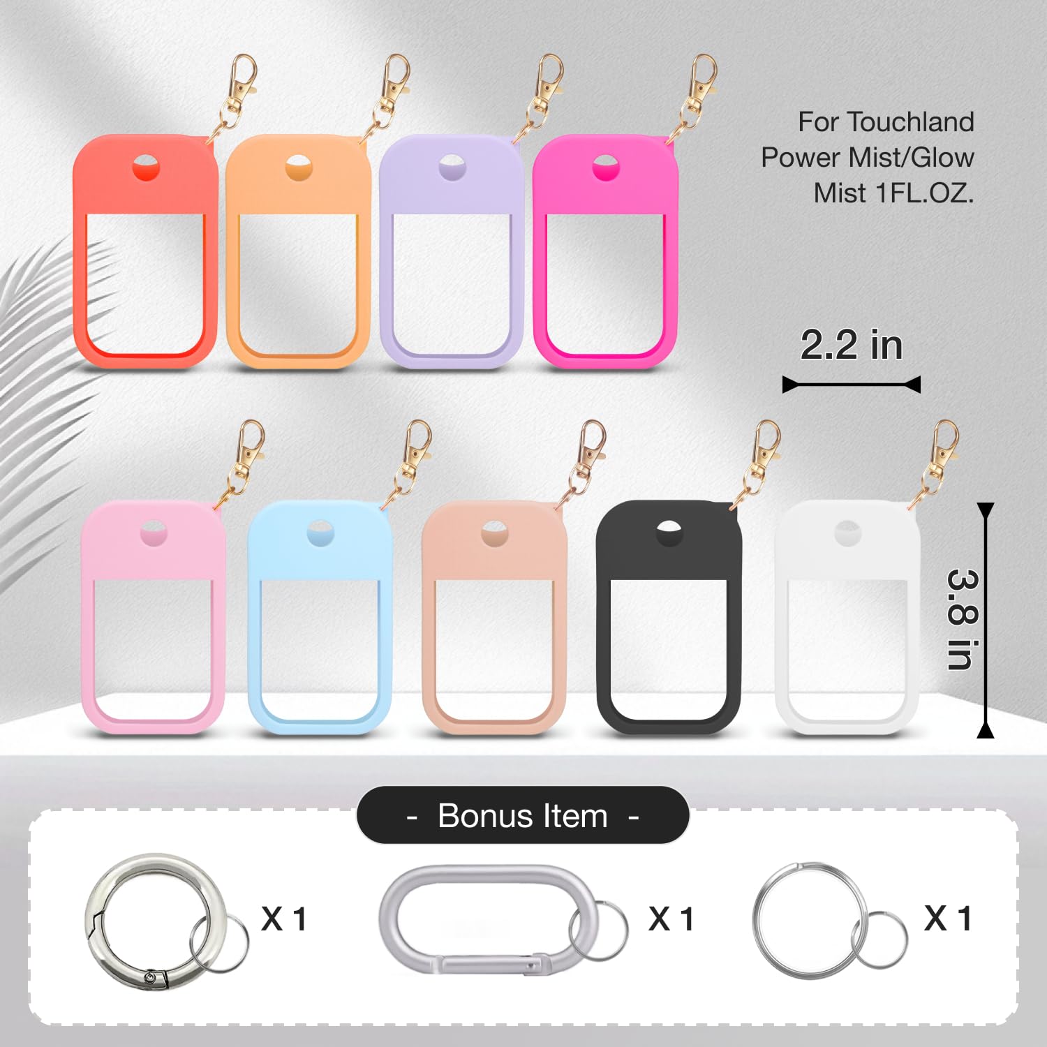 MILASONUS étui portable pour Touchland Power Mist 30 ml, format pratique.