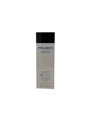 Milbon conditionneur lissant – bouteille et cheveux soyeux après utilisation