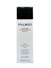 Milbon Repair Heat Protective Mist – bouteille du produit, protège les cheveux lors du coiffage.