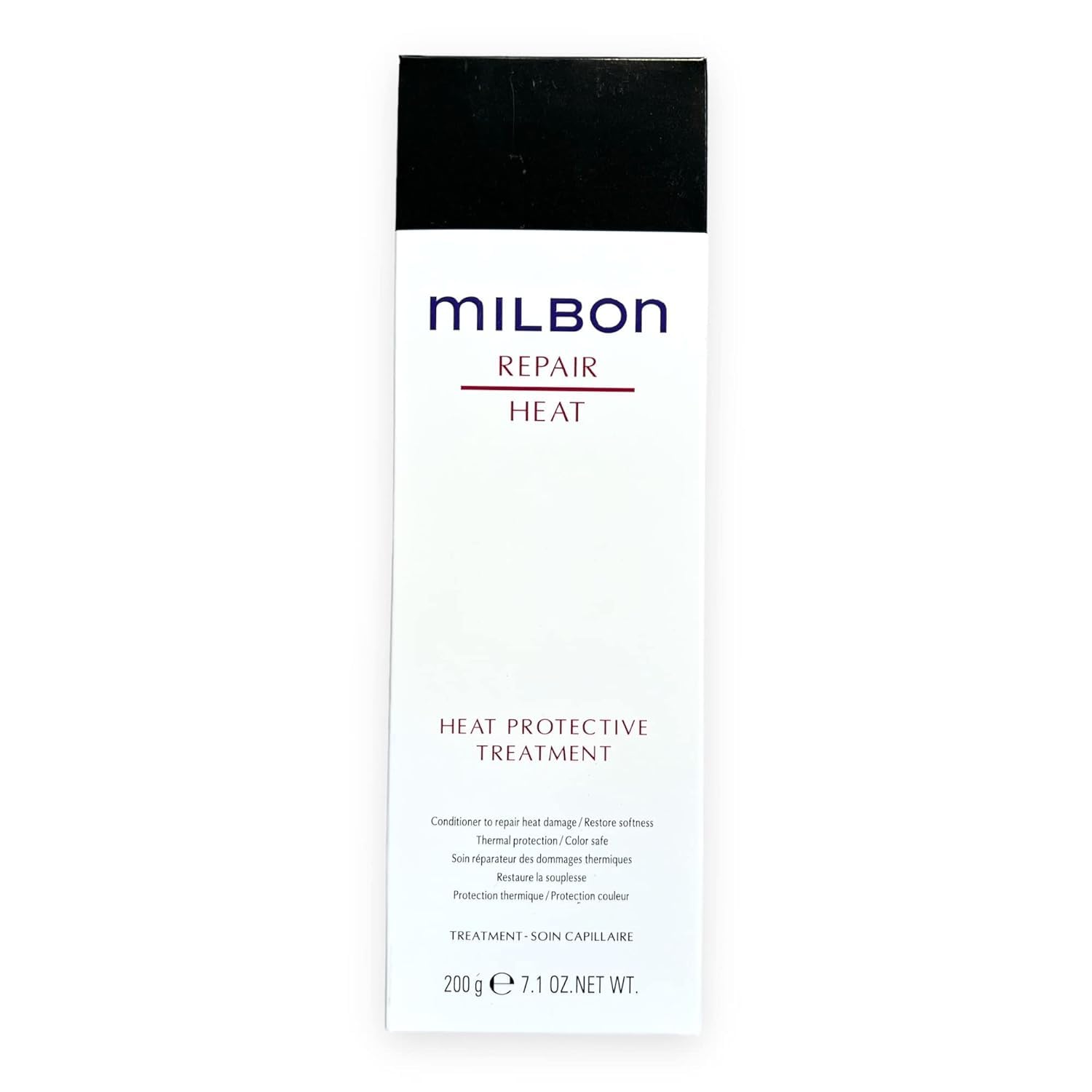 Milbon Repair Heat Protective Treatment, bouteille, protection de la chaleur jusqu'à 450°F.