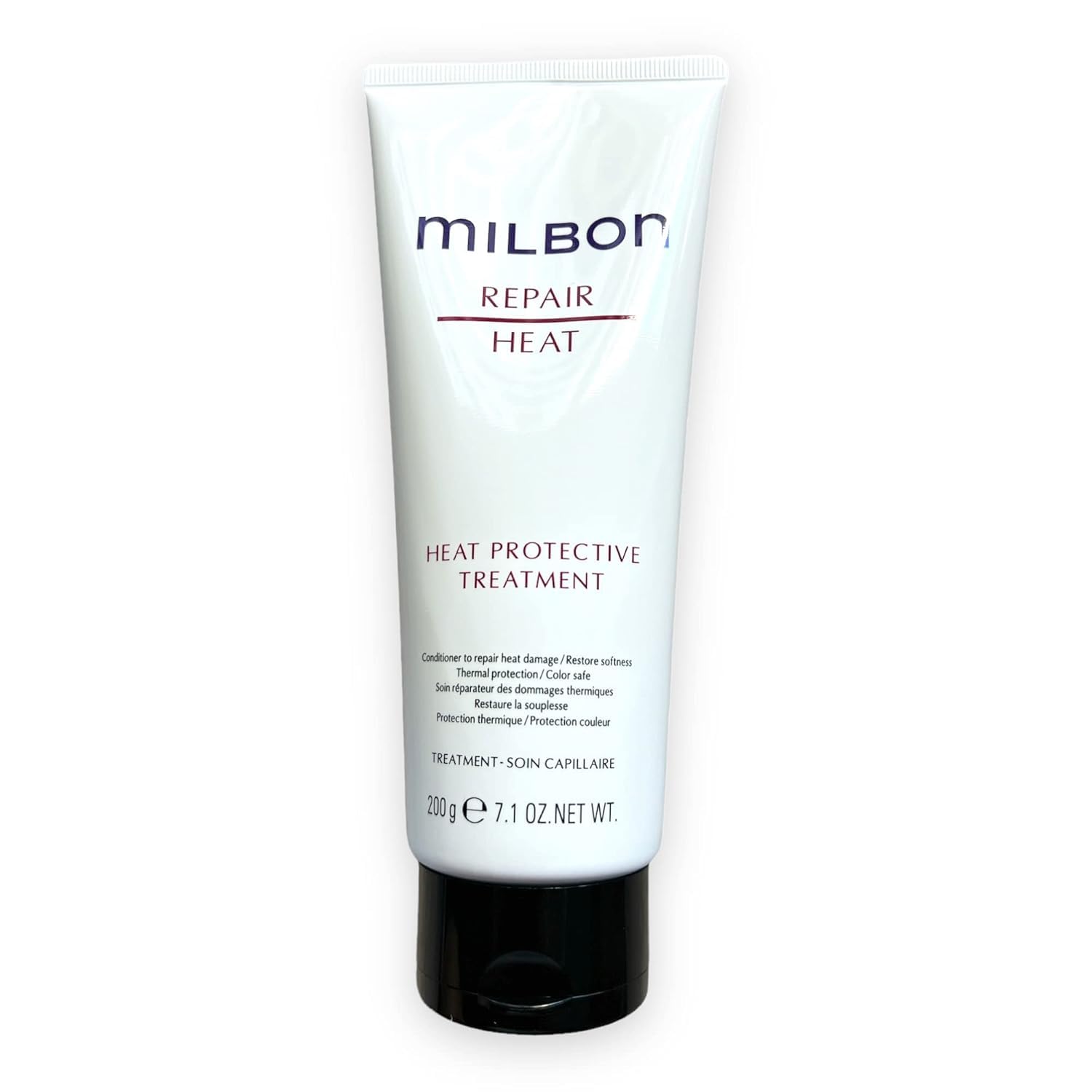 Milbon Repair Heat Protective Treatment, texture légère, cheveux faciles à coiffer sans lourdeur.
