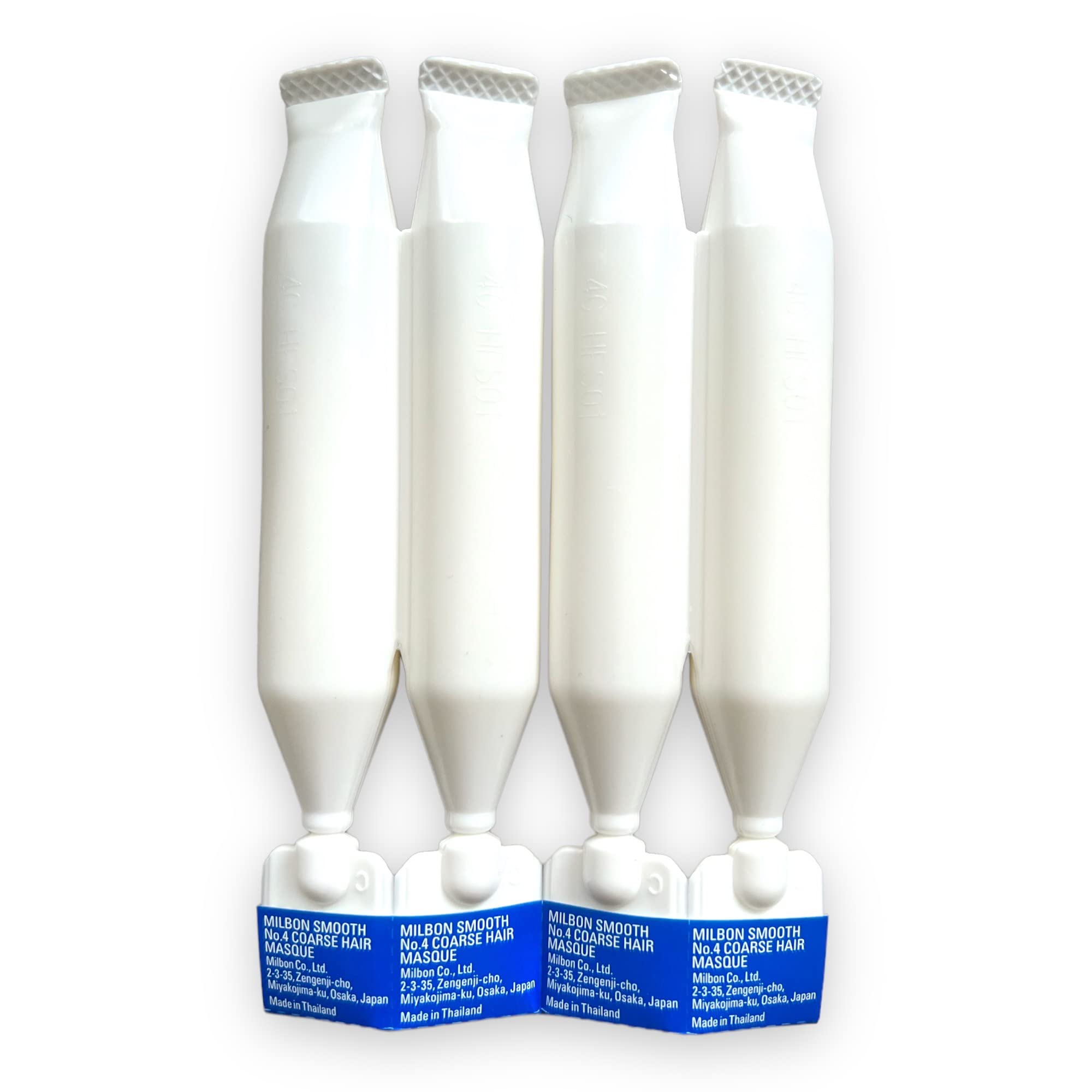 Milbon Smooth No4 Booster — ensemble de 4 flacons pour booster hebdomadaire des cheveux épais