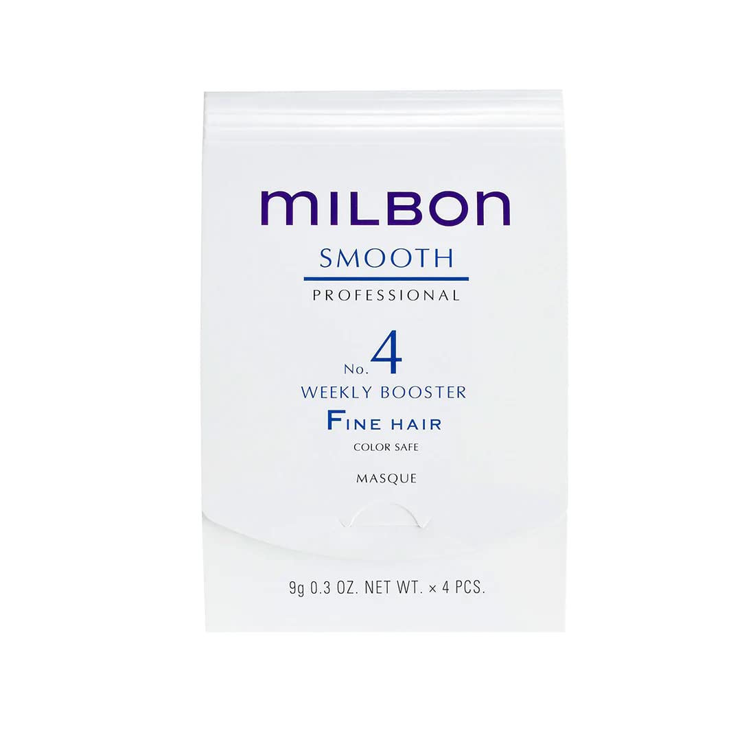 Milbon Smooth No.4 Booster, bouteille, améliore la texture des cheveux fins.