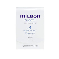 Milbon Smooth No.4 Booster, bouteille, améliore la texture des cheveux fins.