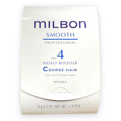 Milbon Smooth No4 Booster — flacon pour cheveux épais, texture potentiellement plus lisse