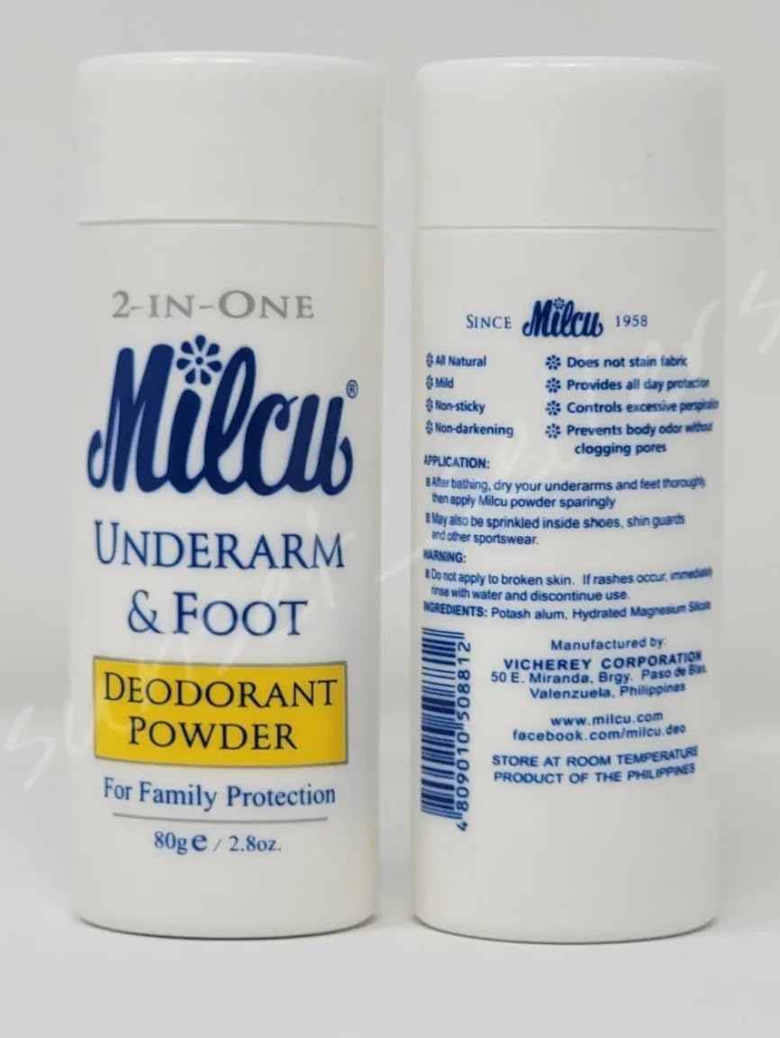 Milcu poudre déodorante texture poudre douce: texture légère pour application facile.