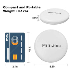 Miroir Milishow à double face prêt pour voyage et rangement