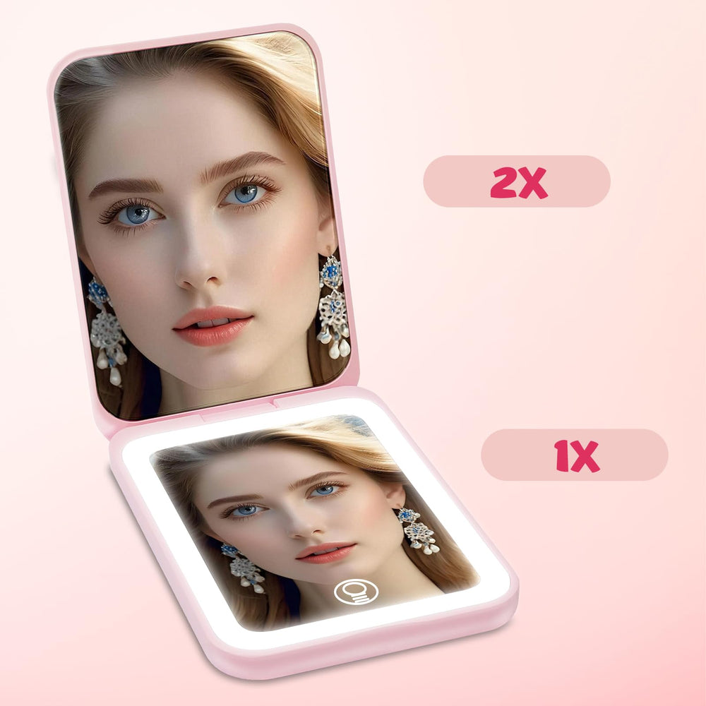 Milishow miroir lumineux, trois teintes adaptées à l’éclairage.