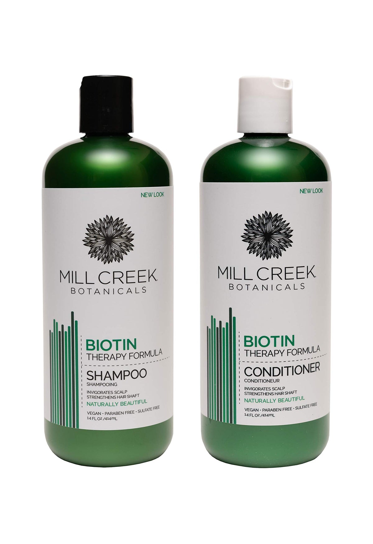 Flacon Mill Creek Botanicals Biotine: soin capillaire nourrissant pour renforcer les cheveux