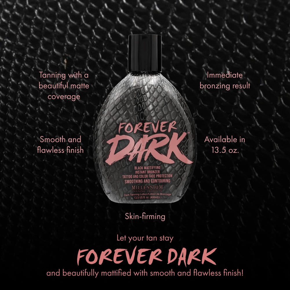 Bronzage instantané Forever Dark avec DHA et accélérateurs pour profondeur.