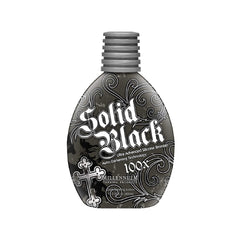 Millennium Tanning Solid Black 100x, bouteille 400 ml prête pour un bronzage profond et durable.