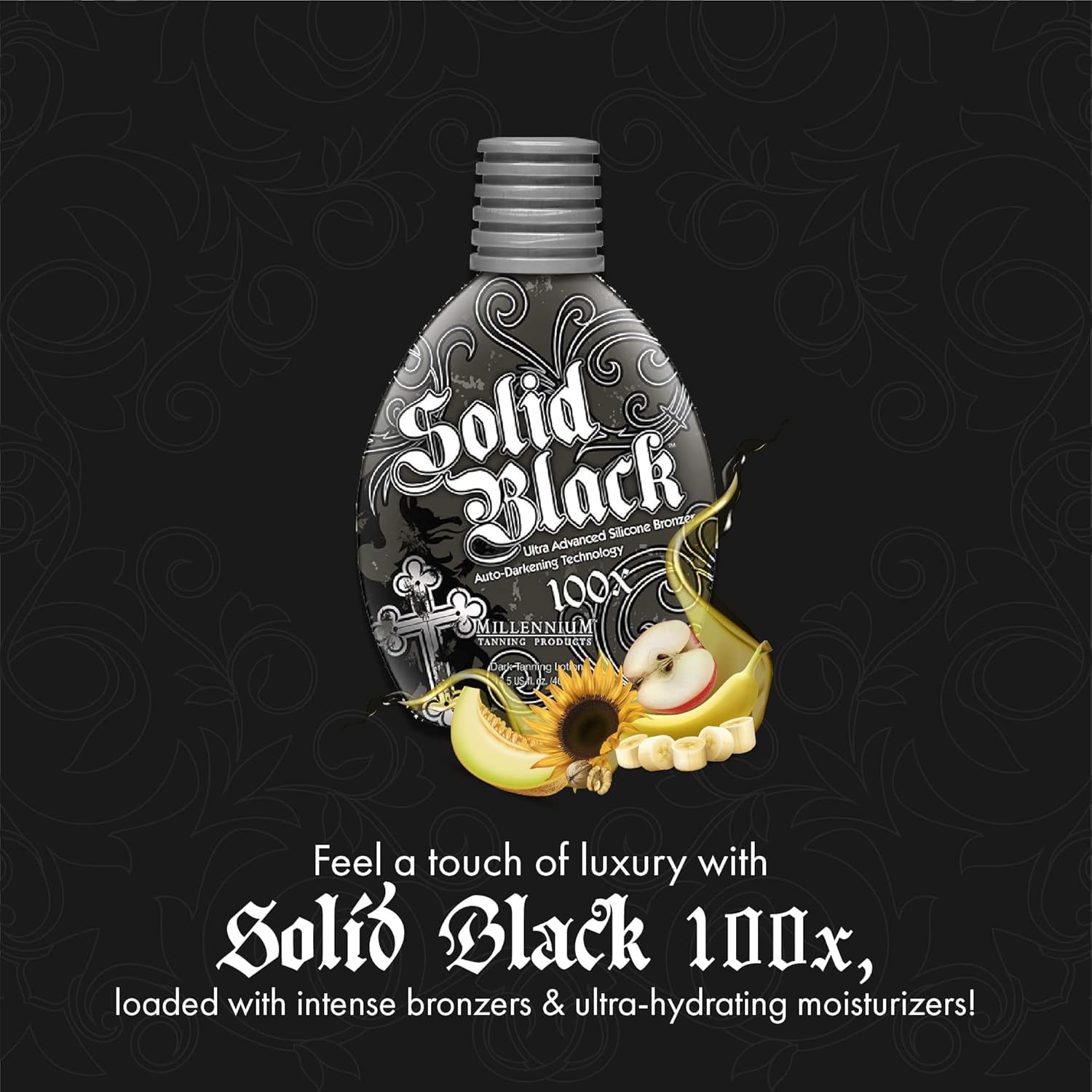 Millennium Tanning Solid Black 100X : emballage duo pratique.
