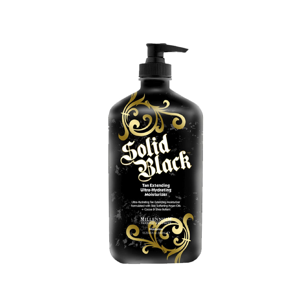 Millennium Tanning Solid Black: lotion hydratante prolonge le bronzage.