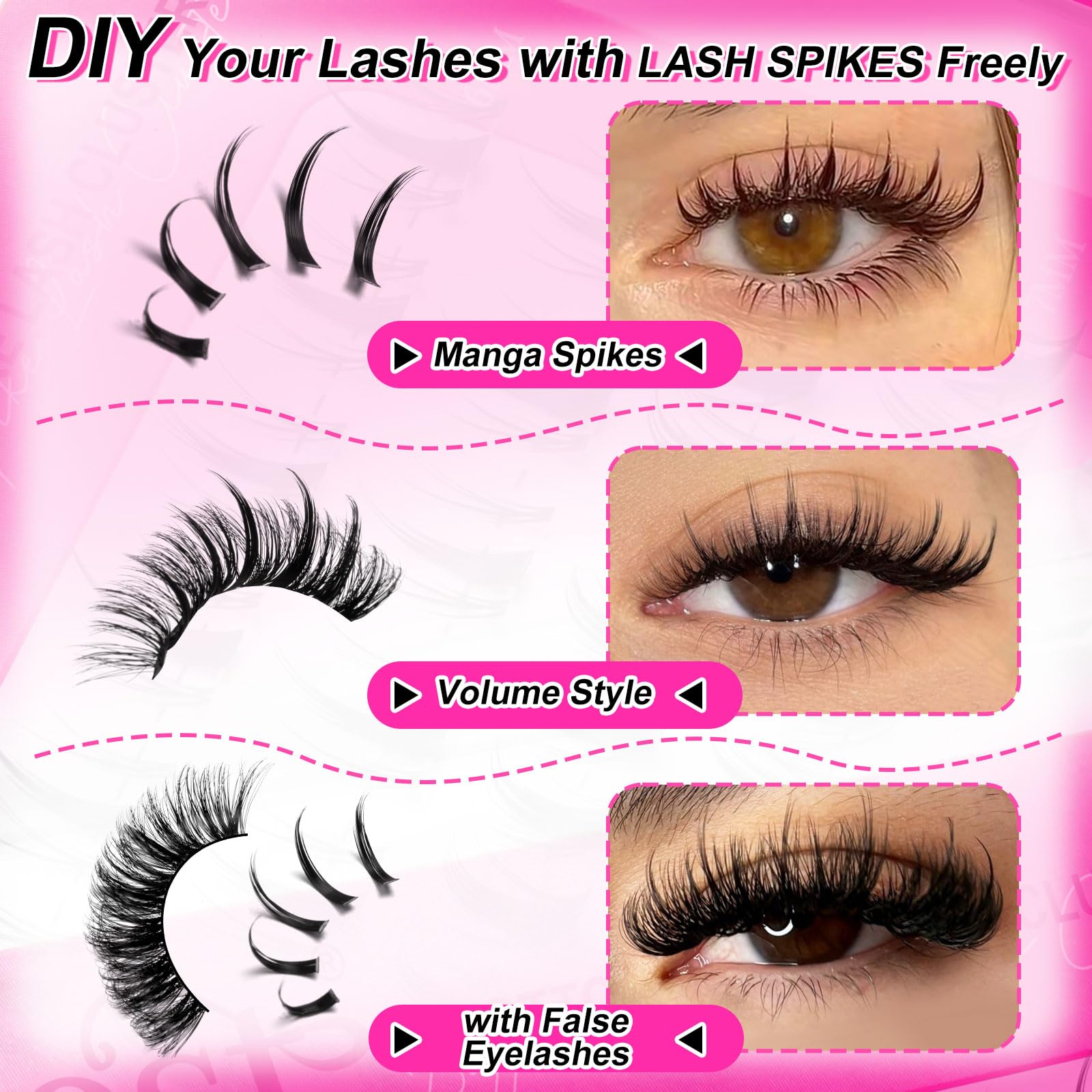 MilyBest Lash Clusters courbe D curl lisse, durable et confortable pour un regard naturel.