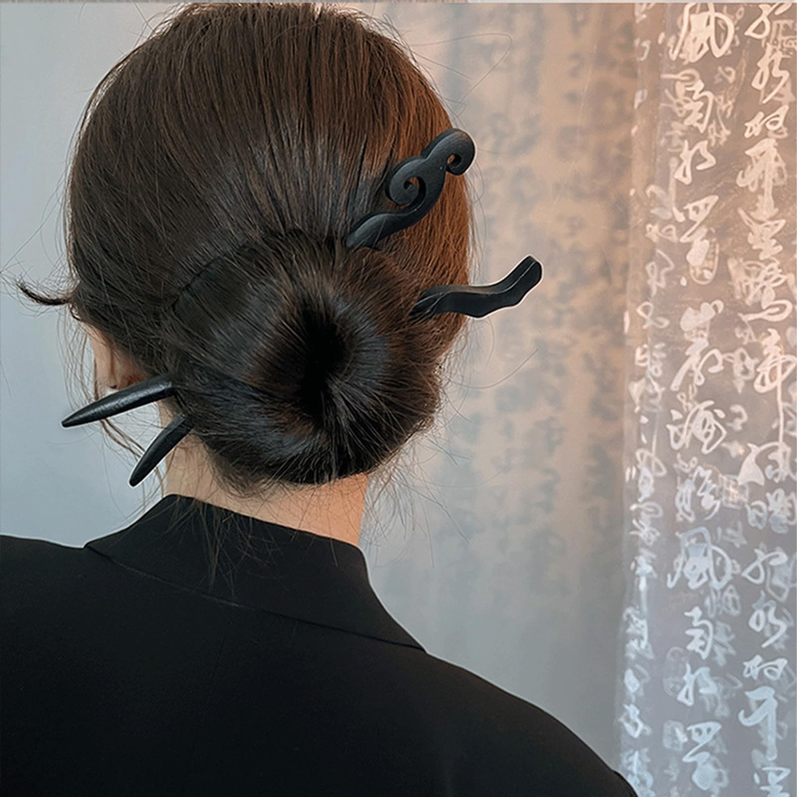 Cadeau Mimalexin – bâtons-cheveux bois noir pour toutes les occasions.