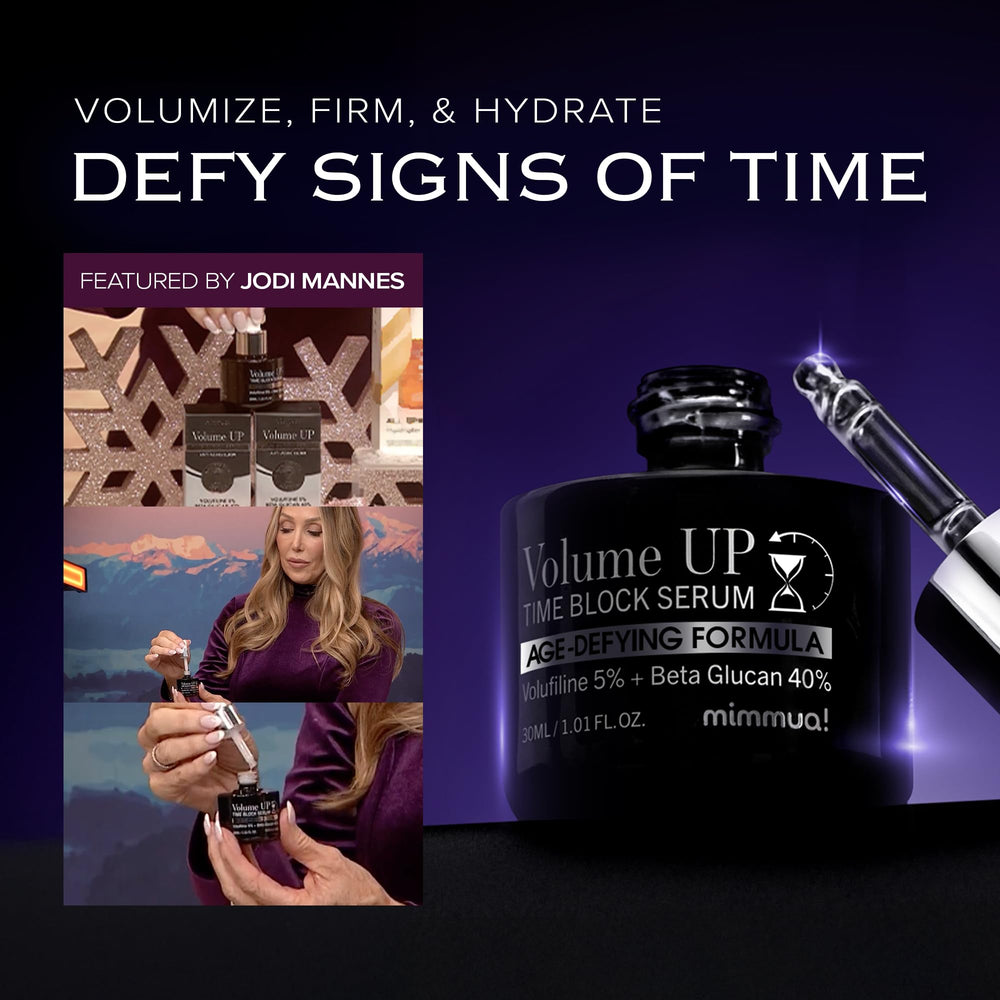 Contour des yeux avec Volume UP Time Block Serum, ridules plus douces.