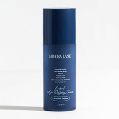 Sérum auto-bronzant Mimosa Lane pour le visage, teinte personnalisable et hydratation