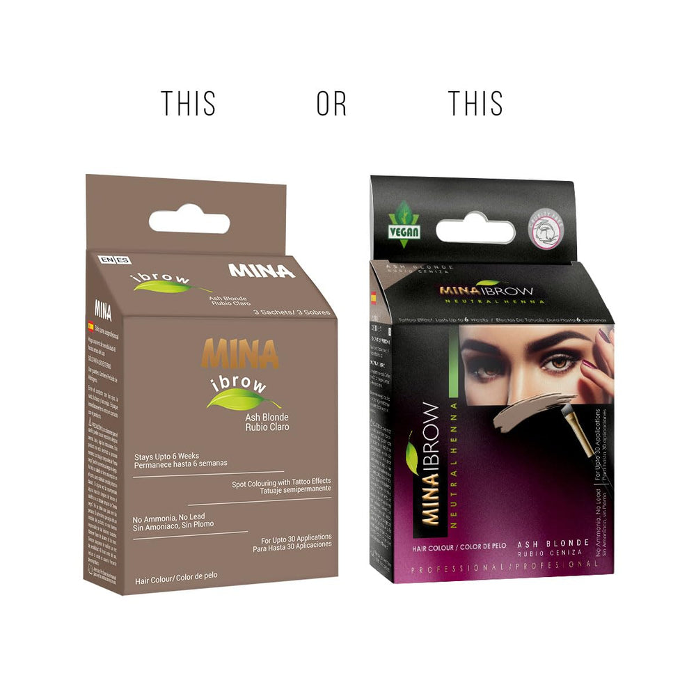 MinaiBrow iBrow brush included in the kit for precise tinting