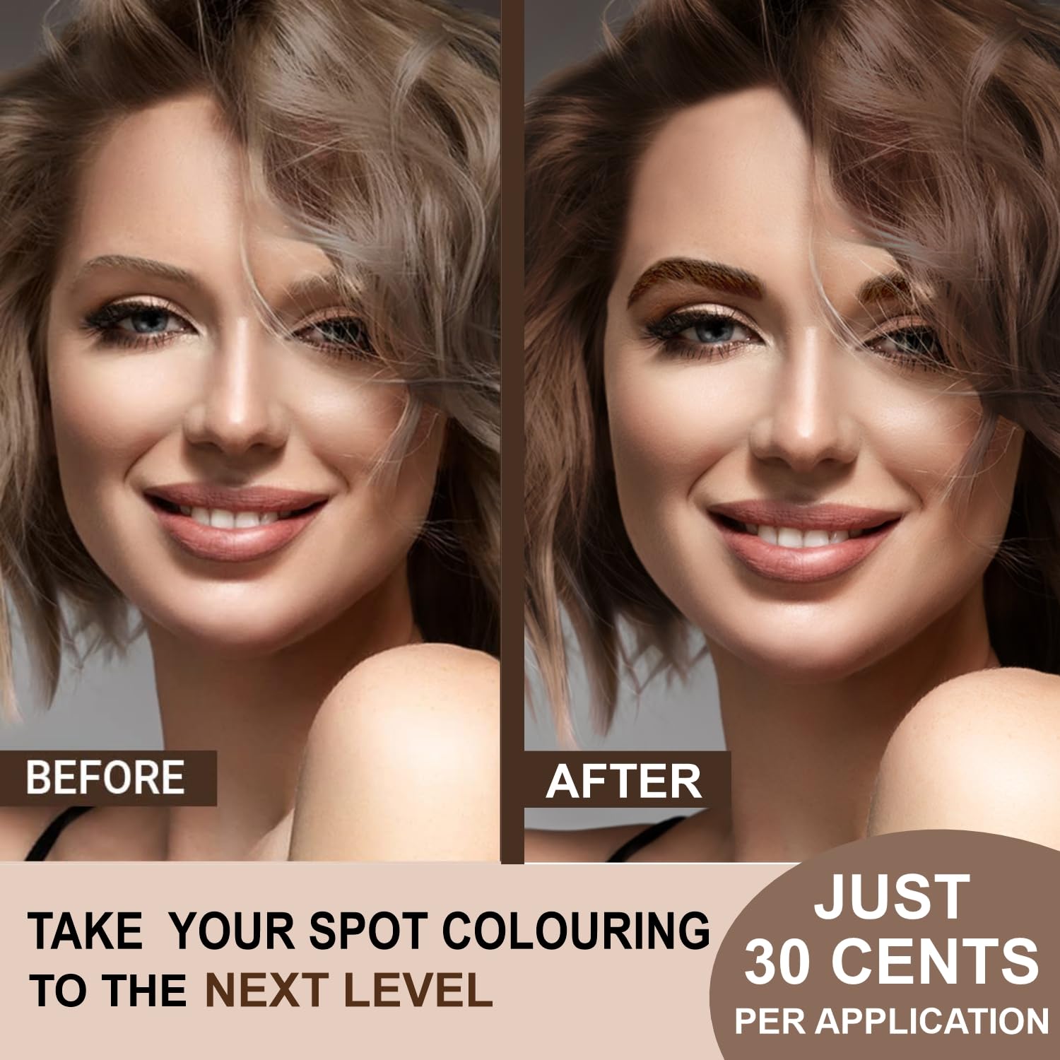 MinaiBrow iBrow long-lasting color with natural ash blond finish