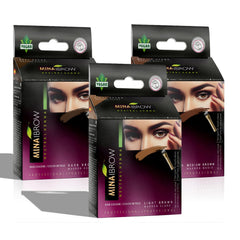 MinaiBrow Kit teinture sourcils naturelle sans ammoniaque pour un look naturel