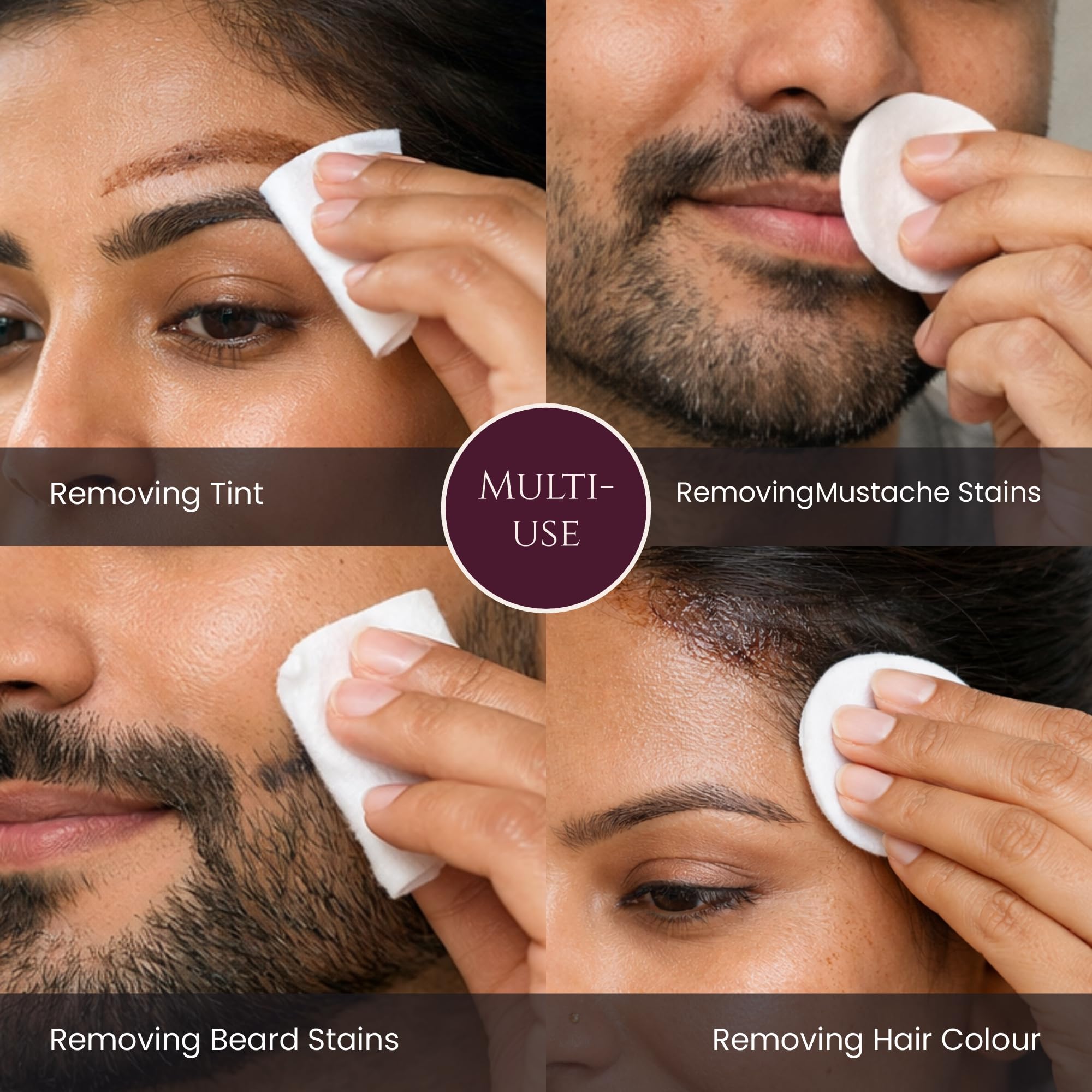 MinaiBrow Mina Detachant Barbe Moustache – corrige la teinture rapidement
