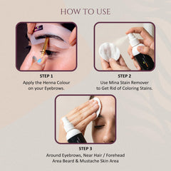 MinaiBrow Mina Detachant Peau Autour Sourcils – apaise et nettoie sans irritation