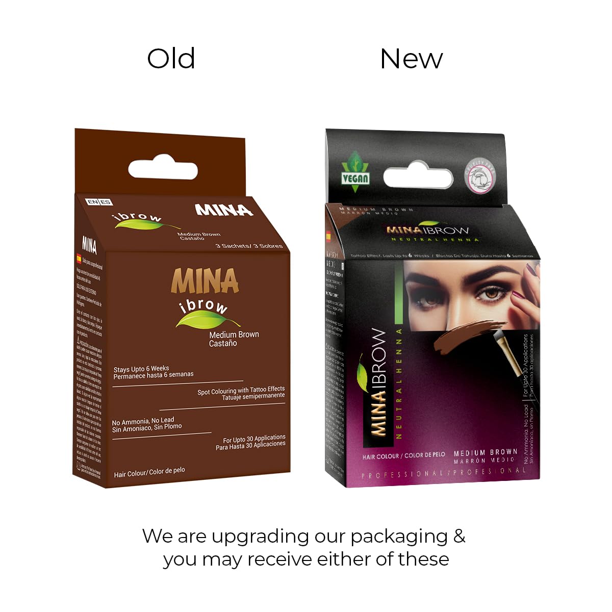 MinaiBrow poudre-teinture naturelle Cassia Obovata pour cheveux brillants.