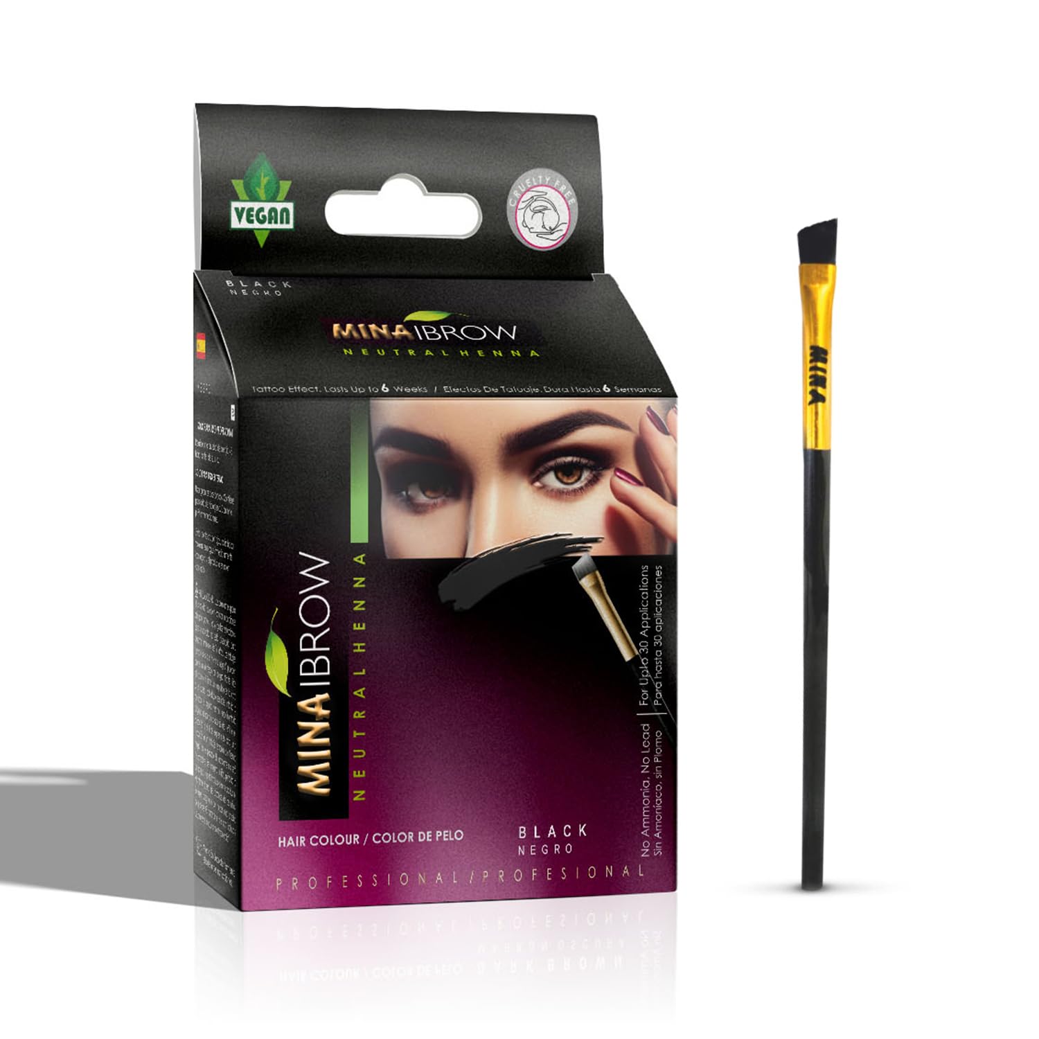 Poudre MinaiBrow coloration sourcils teinte naturelle et durable