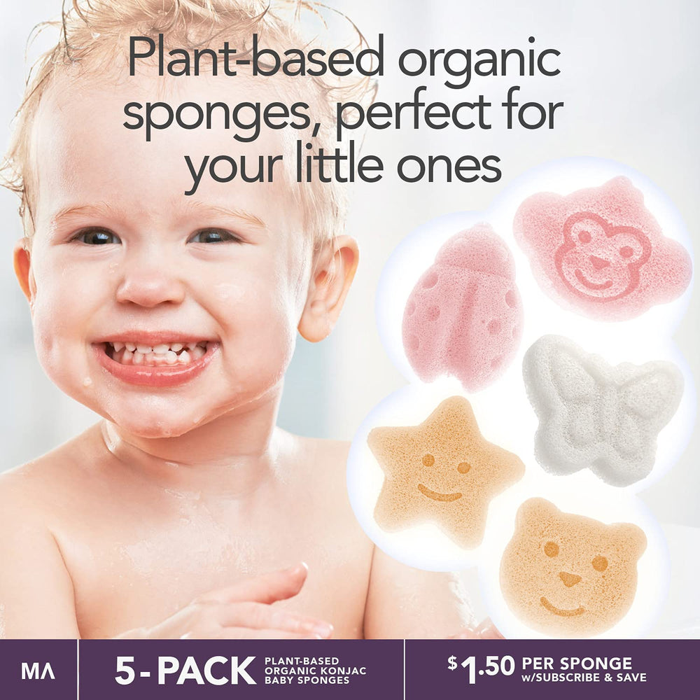 MINAMUL Konjac Bébé Singe — forme amusante qui rend le bain ludique.