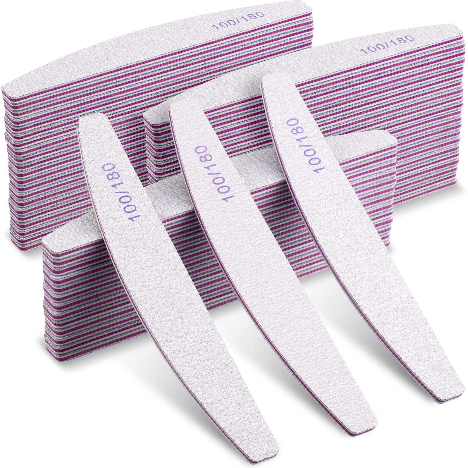 Minatee lime à ongles 100/180 grits doubles, durable et efficace.