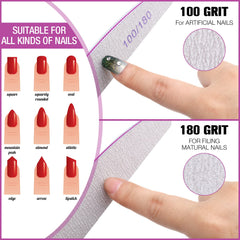 Minatee lime à ongles paquet de 150 pièces, économie et rangement.