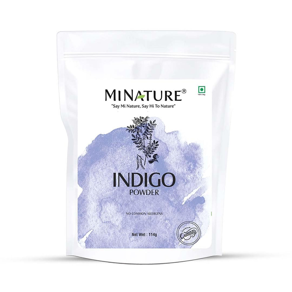 Poudre d’indigo Minature naturelle 114 g prête à l’emploi pour cheveux.