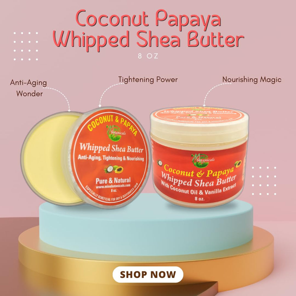 Mine Botanicals whipped butter spread demonstrating smooth skin feel and quick absorption.