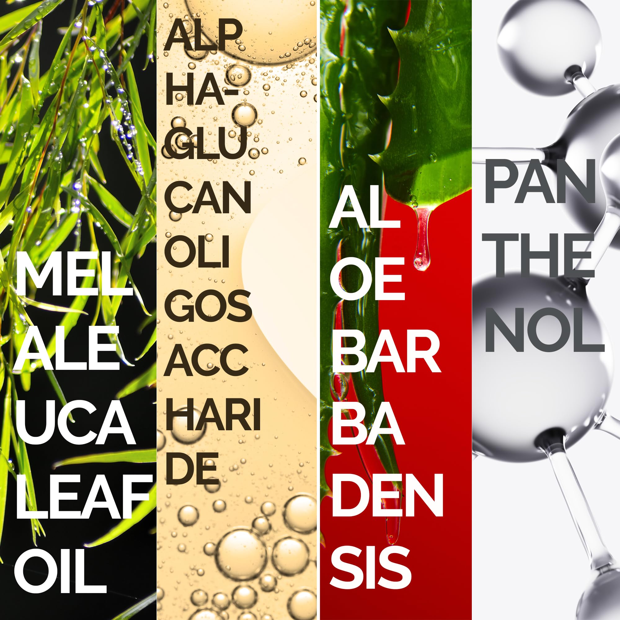 Mineaderm nettoyant visage arbre à thé – ingrédients Aloe Vera et Panthenol apaisants.