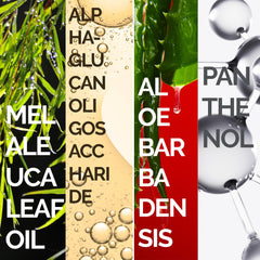 Mineaderm nettoyant visage arbre à thé – ingrédients Aloe Vera et Panthenol apaisants.