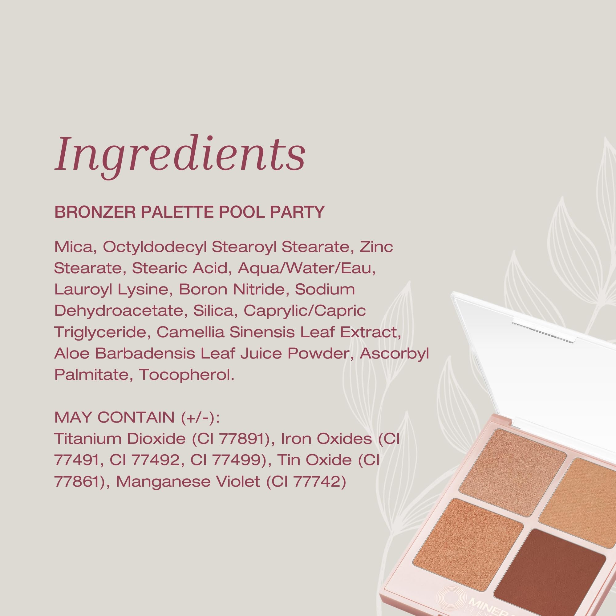 Mineral Fusion Pool Party – idéal pour look plage ou quotidien.