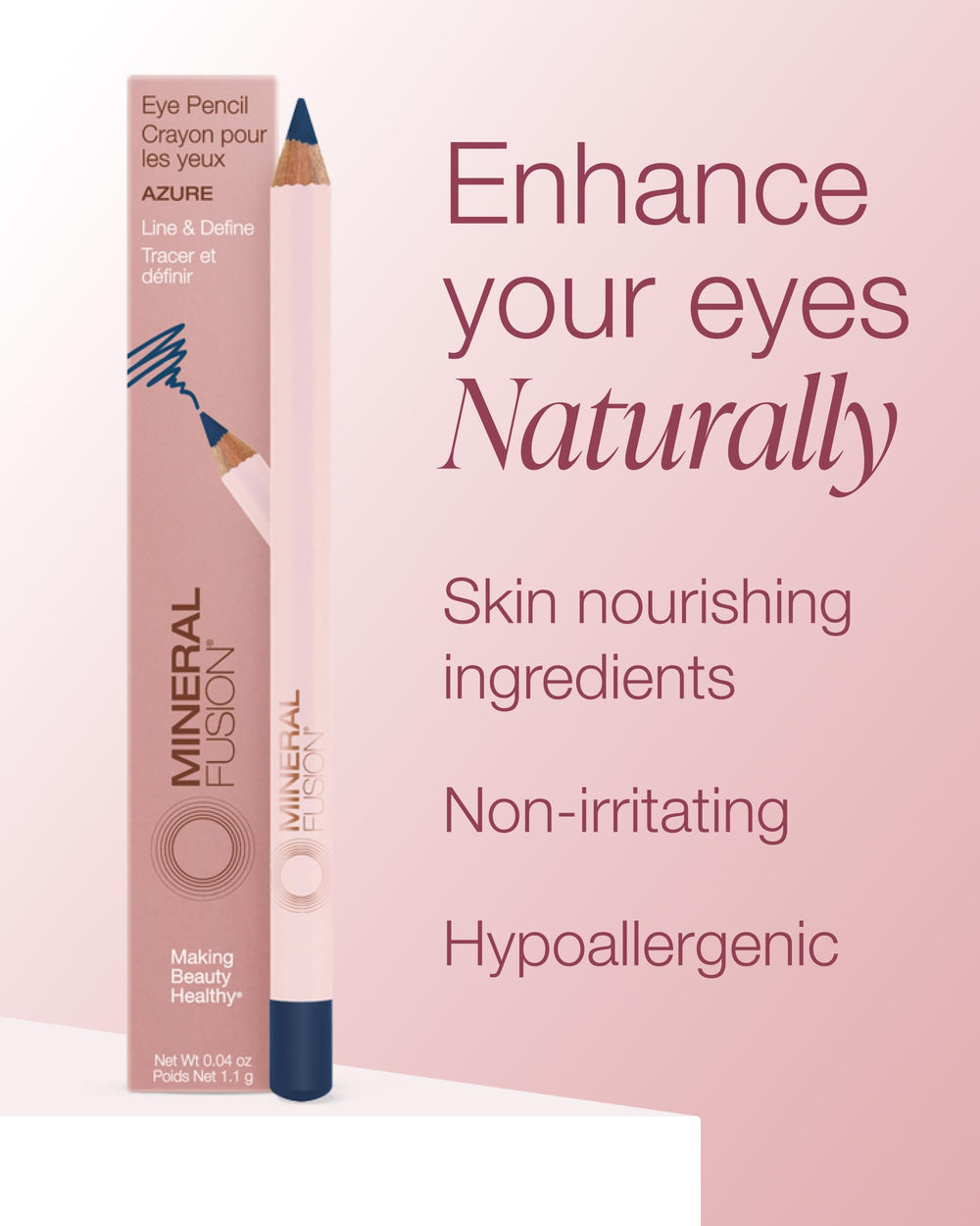 Crayon œil Mineral Fusion vitamine E nourrissante autour des yeux.
