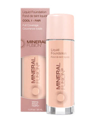 Fond de teint Mineral Fusion Cool 1 offre une couvrance naturelle.