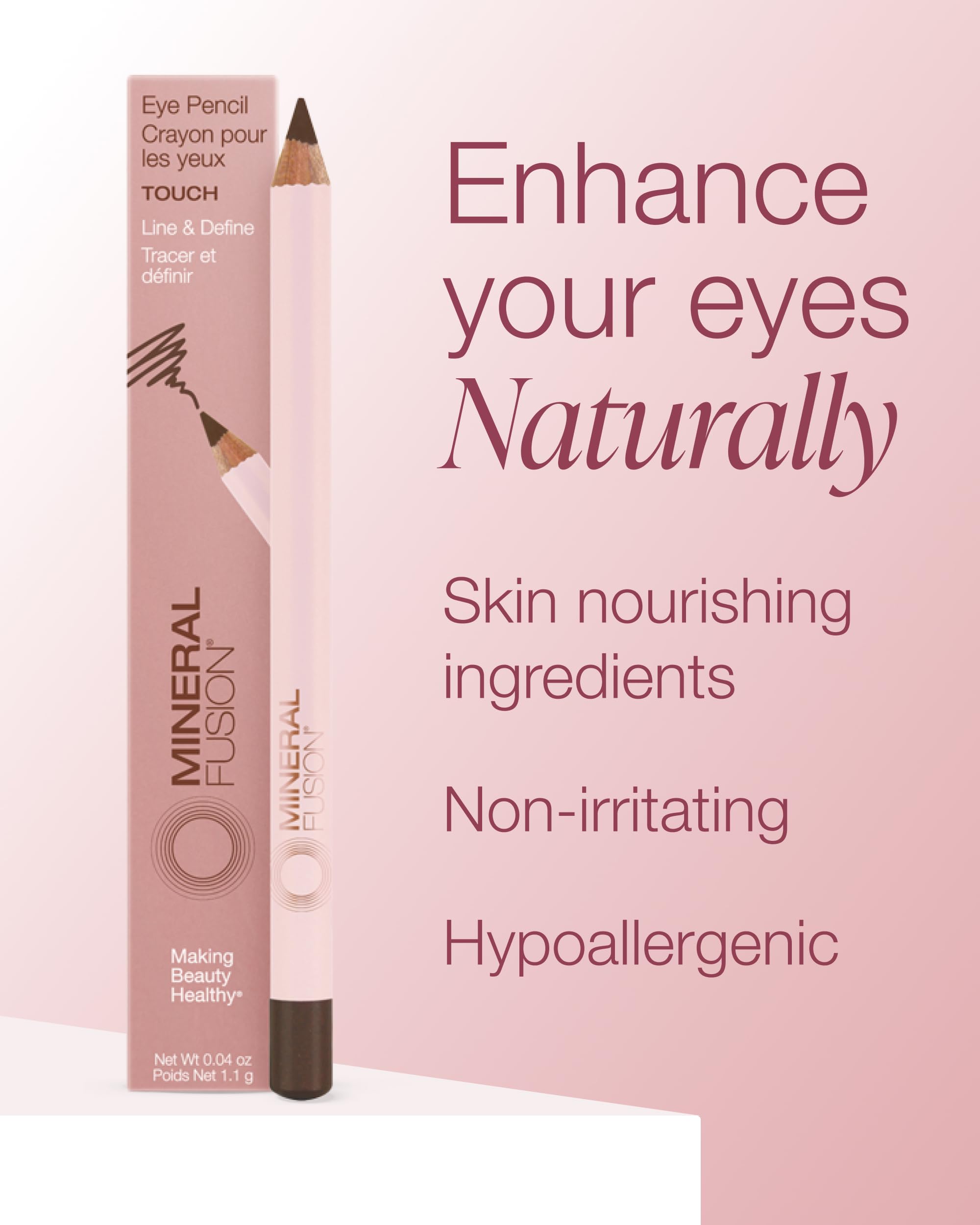 Mineral Fusion crayon yeux brun foncé: application simple et naturelle