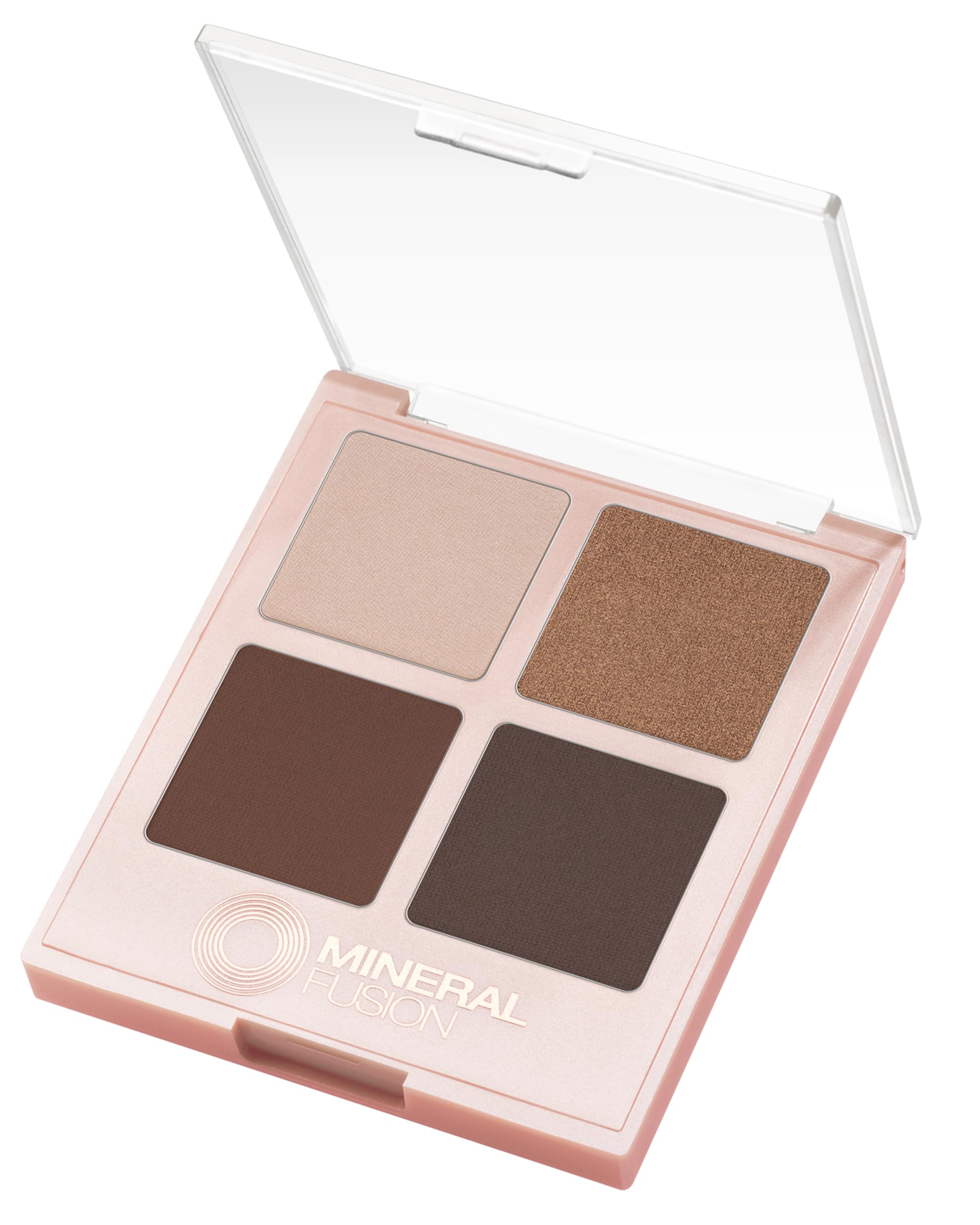 Palette Mineral Fusion Coffee Break etui ouvert montrant les quatre teintes polyvalentes