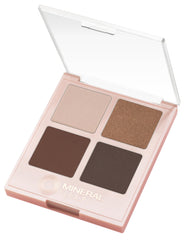Palette Mineral Fusion Coffee Break etui ouvert montrant les quatre teintes polyvalentes
