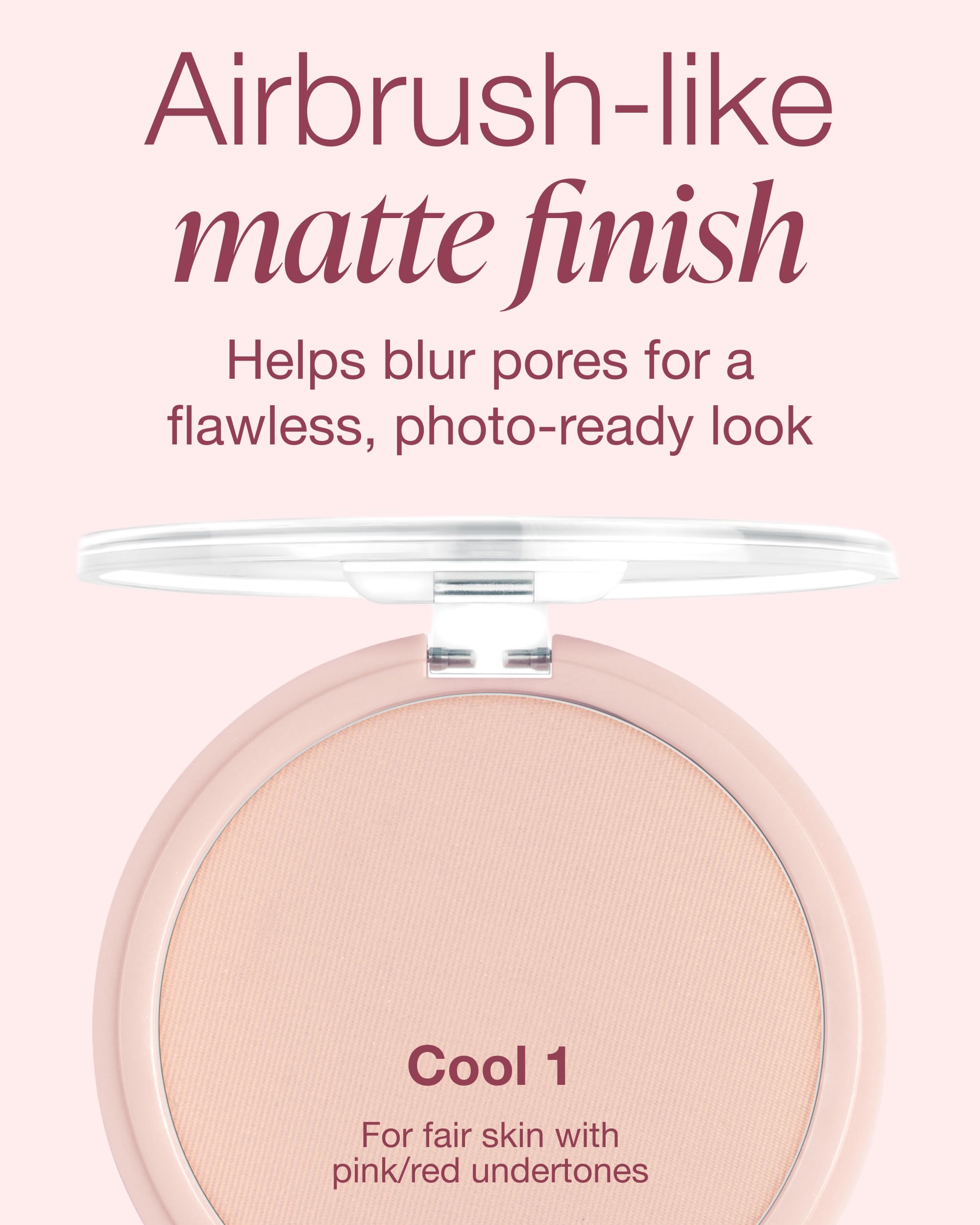Poudre pressée Mineral Fusion, fini mat naturel et durable.