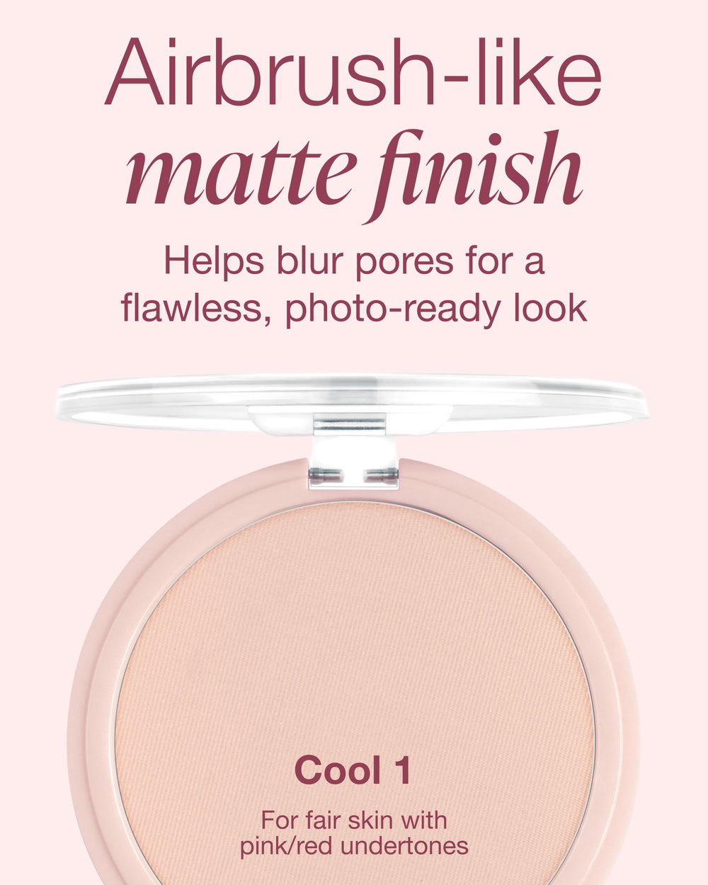 Poudre pressée Mineral Fusion, fini mat naturel et durable.
