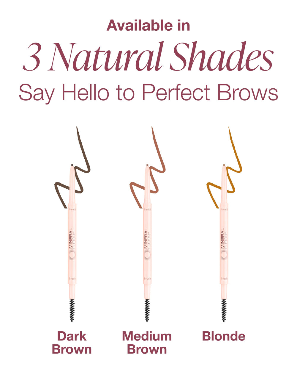 Mineral Fusion Sourcil Rétractable Blonde: tenue longue durée sans effet flashy.