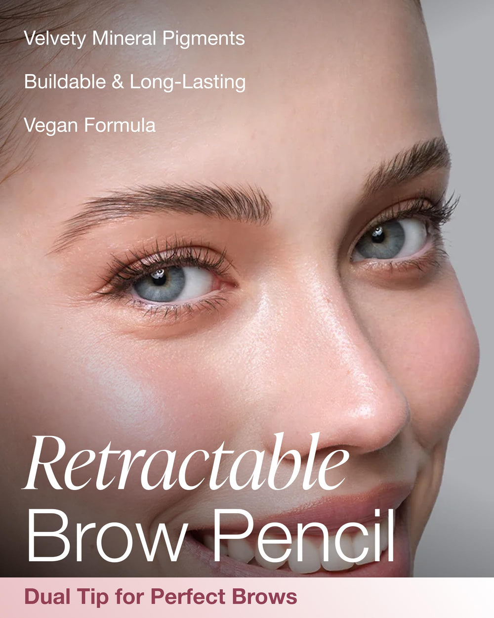 Mineral Fusion Sourcil Rétractable Blonde: pigments minéraux pour couleur durable et veloutée.