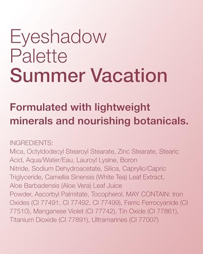 Mineral Fusion Palette Vacances d'été - compact ouvert pour un rangement facile.