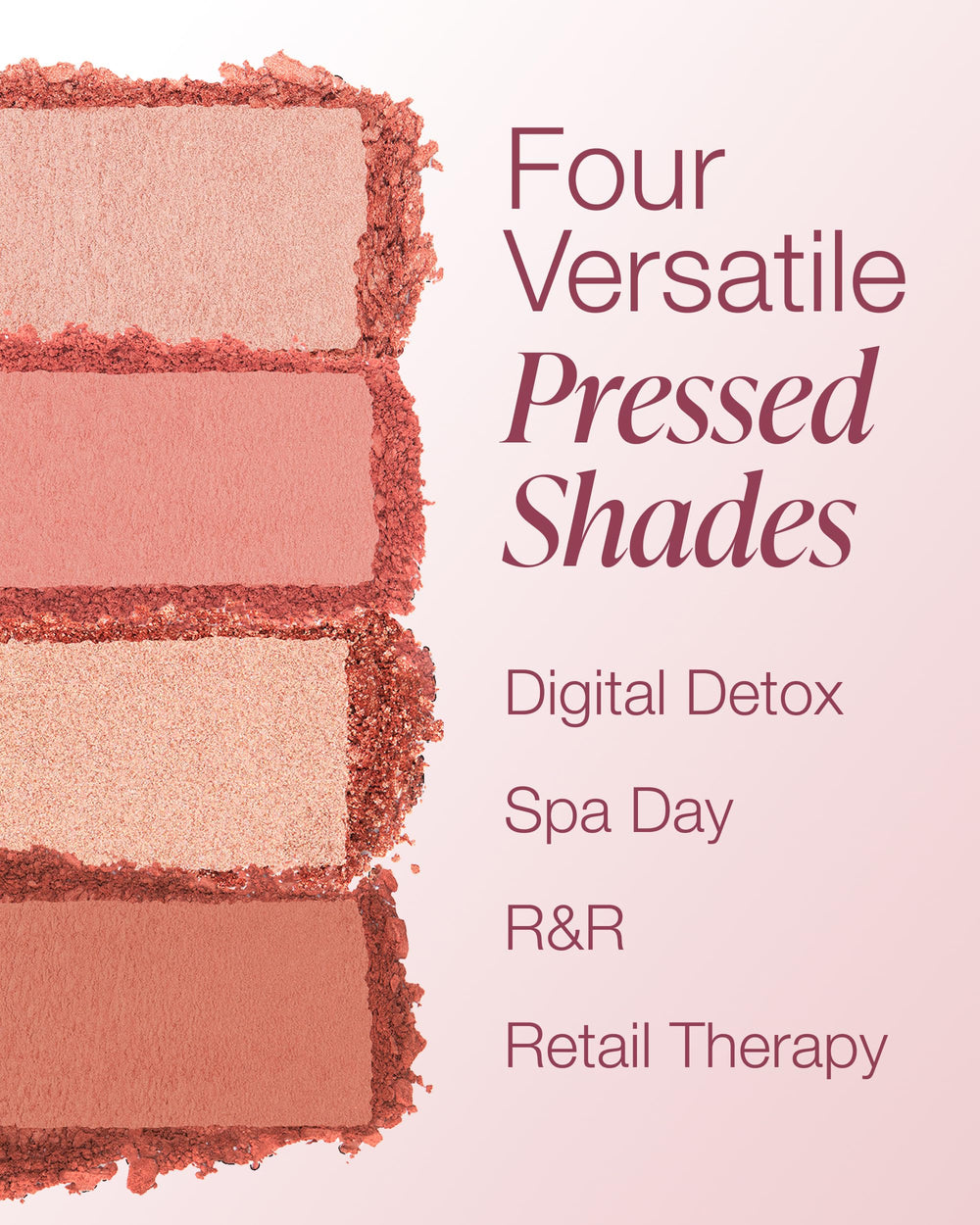 Mineral Fusion Palette Vacances d'été - teintes métalliques pour accents brillants.