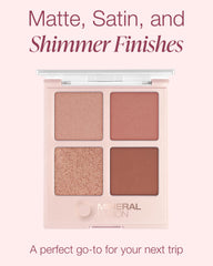 Mineral Fusion Palette Vacances d'été - teintes satin pour un fini lumineux.