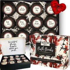Bombe de bain Mineral Me California dans coffret cadeau, expérience spa luxueuse.